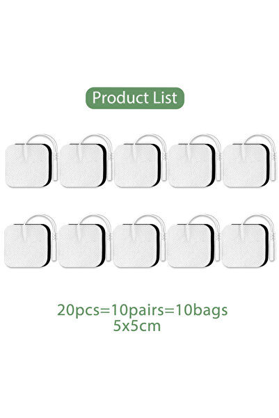 Choice3 ٢٠ قطعة ٥×٥ سم، ١٠/٢٠/٥٠/١٠٠ قطعة من وسادات الأقطاب الكهربائية ٤×٤ سم...