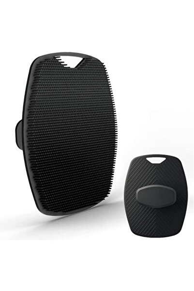 Choice16 فرشاة تقشير سيليكون ناعمة سوداء اللون (قطعة واحدة) / 5 قطع، منظف يدو...