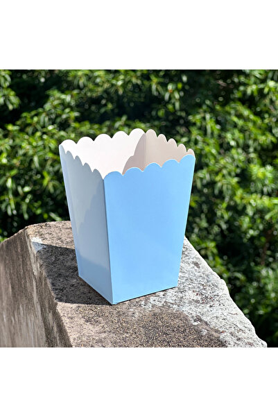 Choice11 علب فشار ورقية زرقاء فاتحة، 7.5 × 5 × 11.5 سم، 6 قطع، علب صغيرة للوج...