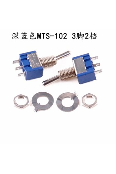 choice2 103(ON-OFF-ON 3PIN) 5PCS Blue Mini MTS-102 3-Pin SPDT ON-ON 6A 125VAC...