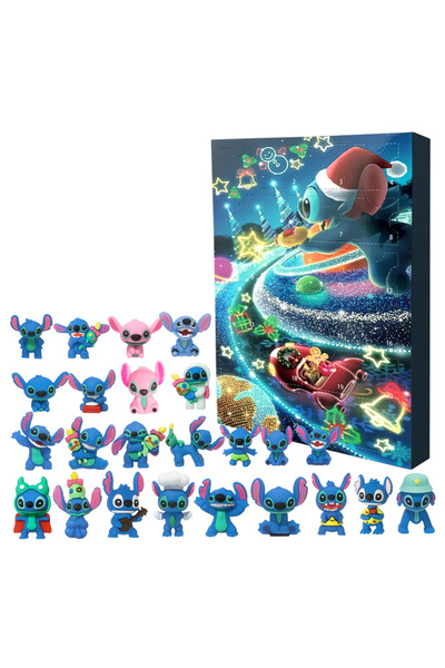 Choice6 01 صندوق تقويم ديزني ستيتش للميلاد، هدايا عيد الميلاد، مجسم شخصية أنم...