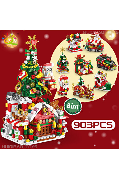 Choice15 مجموعة واحدة من مكعبات بناء عيد الميلاد من هويكيباو، 8 في 1، تتضمن م...