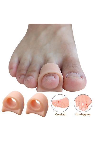 Choice7 قطعتان - بيج، جبائر تقويم أصابع القدم المطرقية من بيكسمن، قطعتان/أربع...