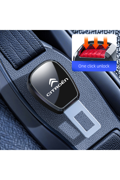 choice2 Gray Car Seat Belt Buckle Plug Auto Safety Strap Extension For Citroe...