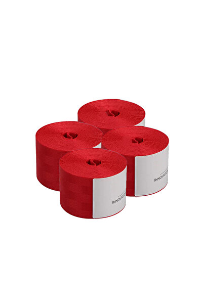 Choice7 4 قطع حزام أمان أحمر اللون، مصنوع من بوليستر، بطول 3.6 متر وقطر 48 مل...