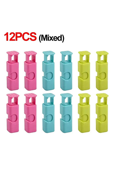 Choice1 مجموعة متنوعة من 12 قطعة من مشابك أكياس الخبز القابلة لإعادة الاستخدا...