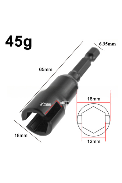 Choice3 1PC Black 65cm Natural Slotted Butterfly Hole Sket Wrench 80mm 65mm H...