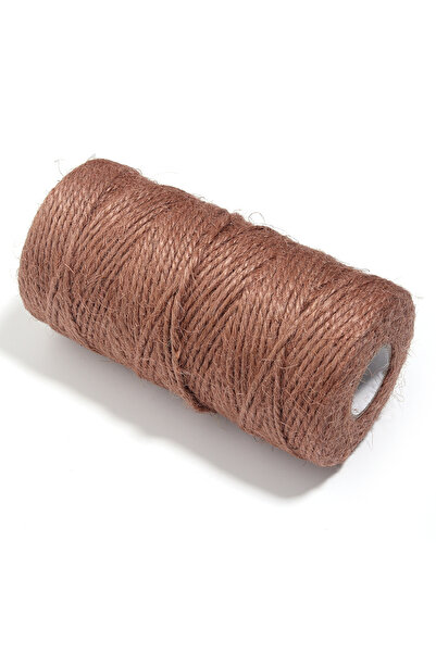 Choice4 خيوط جوت بنية اللون بطول 100 متر/لفة، خيوط خيش مضفرة، حبال قنب لتزيين...