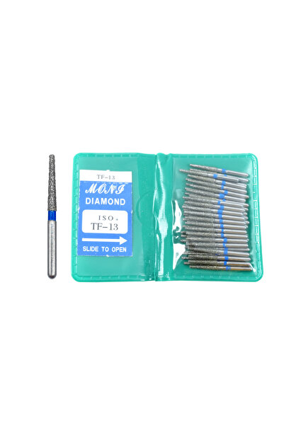 Choice7 TF-13 50 قطعة/ حقيبة مثاقب ماسية عالية السرعة لتلميع وتنعيم الأسنان 1...