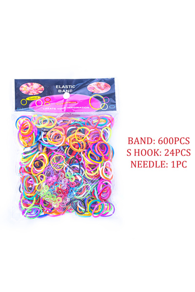 Choice1 Mixed 600 pieces Colorful Band Bracelet Making Kits Used for Jewelry ...