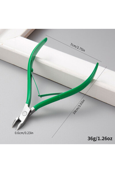 Choice1 Green Sharp Stainless Steel Cuticle Nippers Dead Skin Remover Nail Ar...