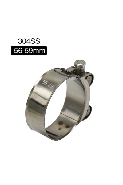 Choice4 مشبك تثبيت عادم دراجة نارية من الفولاذ المقاوم للصدأ، مقاس 56-59 مم، ...