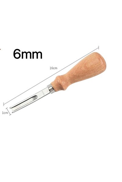 Choice1 أداة تشذيب حواف جلد العملية، قطعة واحدة، 6 مم، لتشذيب وتقطيع الجلد، م...