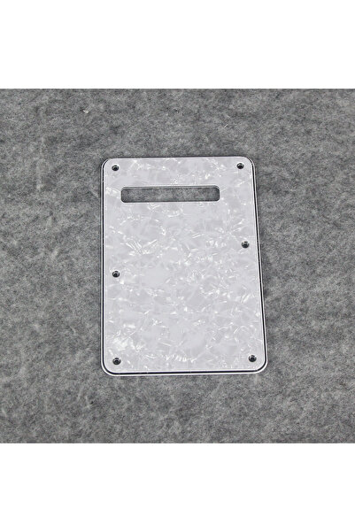 Choice9 White Pearl 4ply FLEOR 1PCS ST Guitar Back Plate Backplate Tremolo Co...