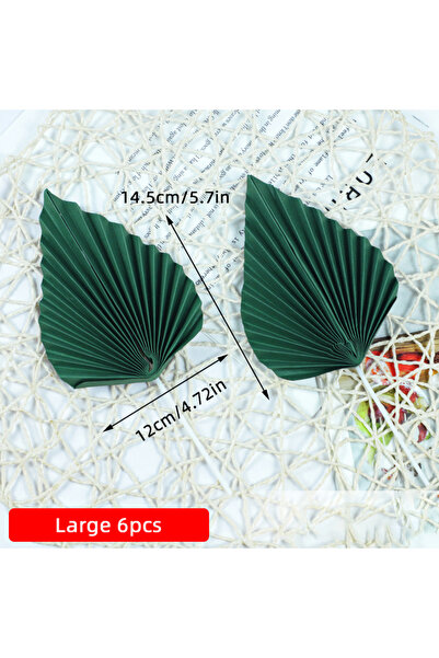 Choice19 Large G 6pcs 6pcs Palm Spear Cake Topper Happy Birthday Palm Leaf De...