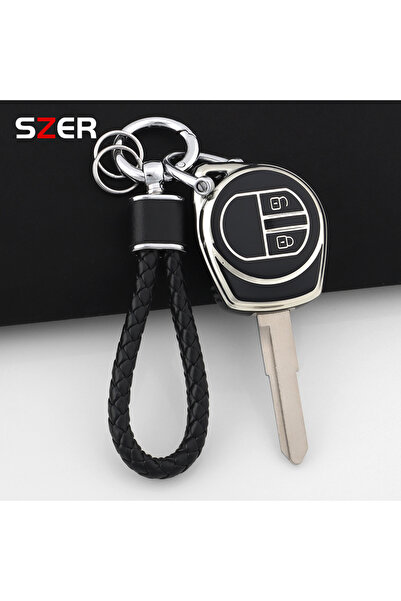 Choice5 طقم أسود جديد من مادة TPU غطاء مفتاح السيارة عن بعد لسيارة سوزوكي سوي...