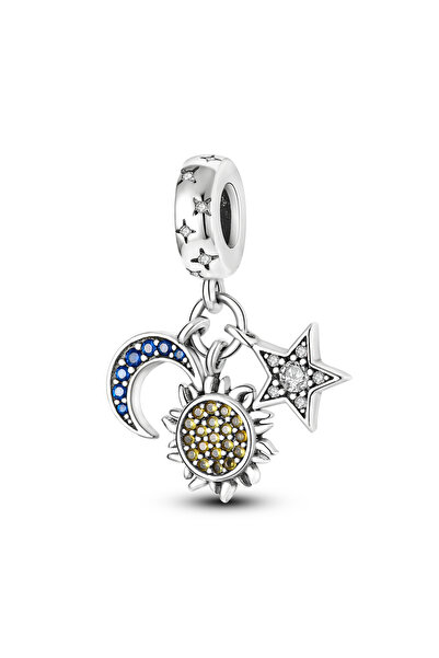 Choice25 KTC089 تعليقات فضية أصلية عيار 925 على شكل نجمة صائد الأحلام، خرز مس...
