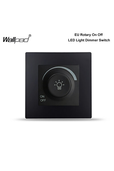 Choice15 مفتاح تعتيم أسود مثبت على الحائط، مناسب للمصابيح المتوهجة والهالوجين...