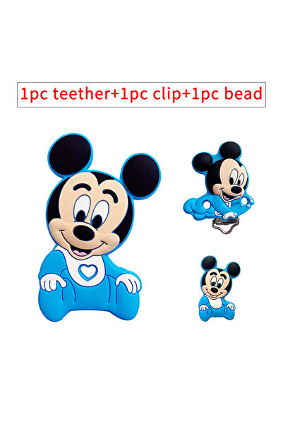 Choice26 3 قطع 15 3 قطع/مجموعة مشبك عضاضة سيليكون ستيتش بامبي برينسيس خرز خرز...