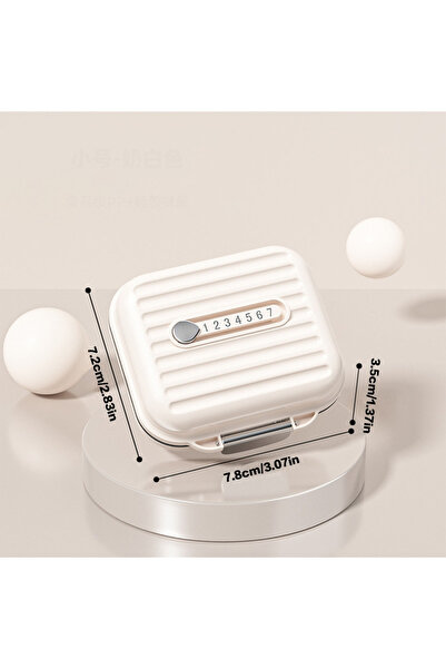 choice2 علبة حبوب صغيرة وردية/بنفسجية/بيضاء، منظم حبوب صغير، 7 أقسام، حافظة ح...