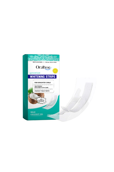 Choice1 7 شرائط تبييض أسنان في علبة واحدة، تزيل بقع الأسنان والجير والبلاك، و...