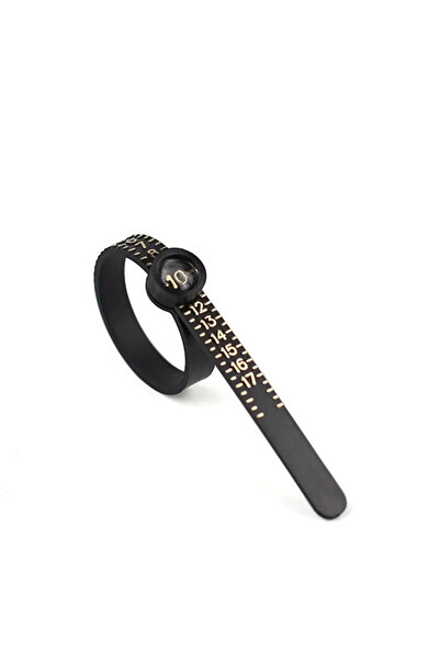 Choice5 مقياس مقاس الخواتم الأسود ذو العدسة المكبرة - مقاسات أمريكية/بريطانية...