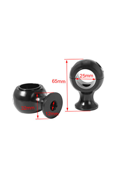 Choice3 Black 25mm Motorcycle Handlebar Risers Clamp Fat Round Heightening Mo...