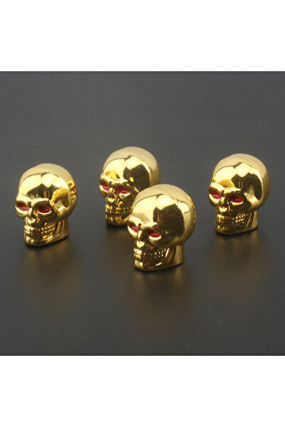 choice2 أغطية صمامات ذهبية على شكل جمجمة، سدادات عجلات سيارات من مادة ABS للع...