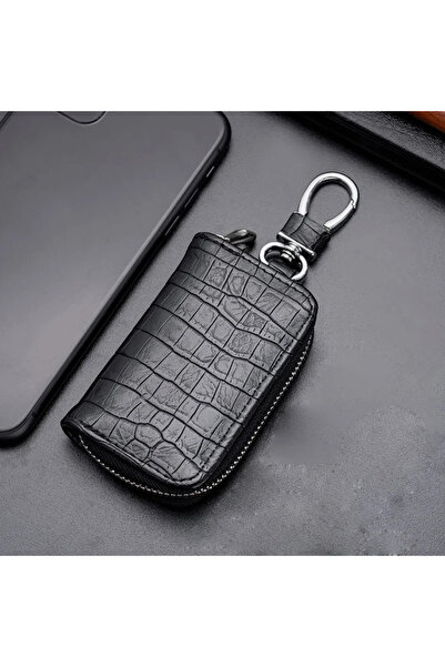 Choice1 black 1PC Car Key Bag Business Universal Crocodile Print Protective C...