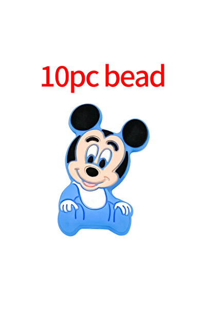 Choice13 10 قطع خرز سيليكون جديد بتصميم ميكي وميني الكرتوني، 1/3/10 قطع، عضاض...