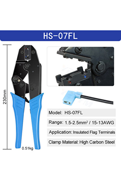 Choice4 مقابس من نوع العلم HS-07FL، أطراف معزولة 4.8، 6.3، HS-056FL، للتوصيل ...