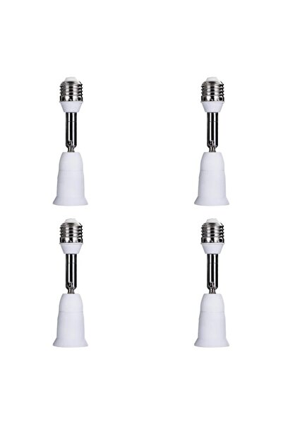 choice2 4 قطع من مصابيح LED E27 مع محول تمديد مرن وقاعدة تثبيت جدارية ومسمار ...