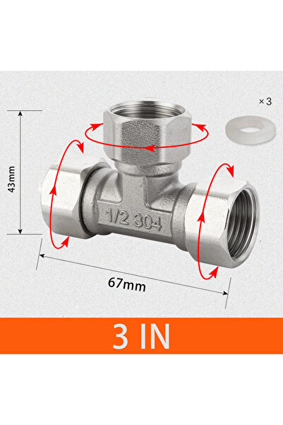 Choice صمام تحويل المرحاض الفضي 3، محول من الفولاذ المقاوم للصدأ، صمام على شك...