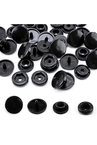 Choice15 أزرار كبس سوداء، 100 مجموعة، أزرار بالجملة، أزرار كبس بلاستيكية T5 ل...