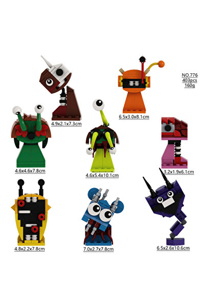 Choice15 مجموعة بناء من 776 قطعة (403 قطعة) - أورين، رادي، كلوكر، فن بوت، اصن...