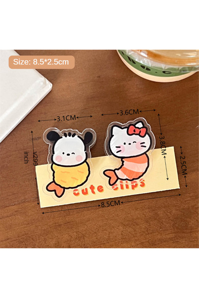 Choice3 02 2 Pcs Cute Animal Food Sealing Clip High Sppearance PP Clip Multif...
