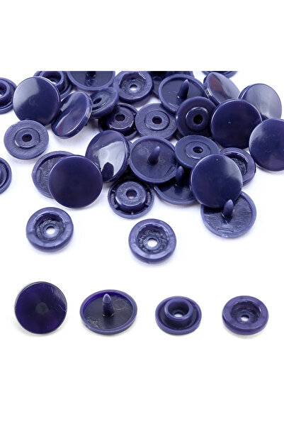 Choice24 أزرار زرقاء داكنة، 50 مجموعة، بيع بالجملة، أزرار بلاستيكية T5، أزرار...