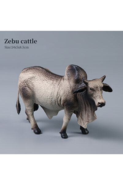 Choice4 Zebu cattle Simulation Farm Animal Models - Bull Milk Cow Poultry Edu...