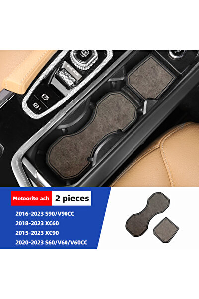 Choice4 رماد نيزكي أ لسجادة كوب الماء لسيارات فولفو XC60 وS90 وXC90 وS60 وV60...