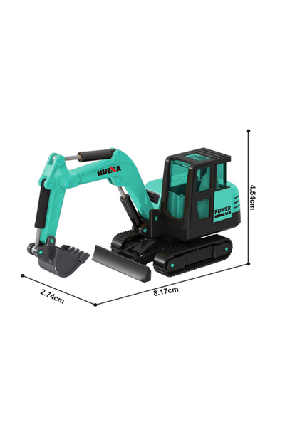 Choice7 حفارة خضراء من شركة Huina، نموذج سيارة هندسية من سبيكة معدنية بمقياس ...