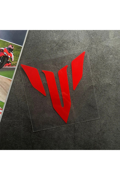 Choice14 ملصقات صغيرة حمراء عاكسة من الفينيل بشعار MT للدراجات النارية، ملحقا...