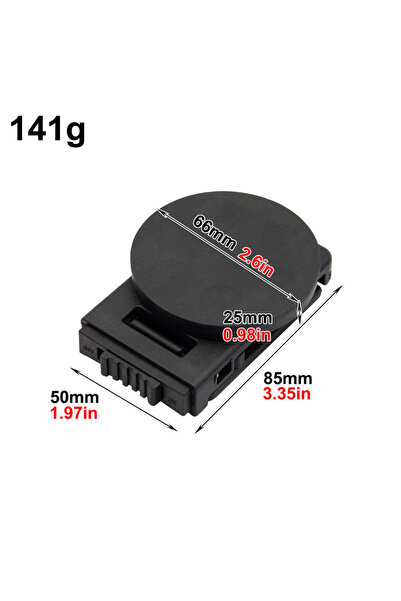 Choice5 مزود بقفل، مشبك حزام مغناطيسي 66 مم، قابل للتعديل، محمول، لفّ مطاطي، ...