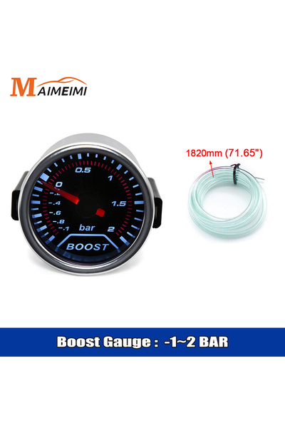 Choice13 Boost Gauge 52mm Tachometer Oil pressure Psi Turbo Bar Oil Temp Wate...