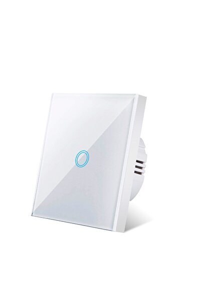 Choice1 مفتاح لمس أبيض أحادي الاتجاه، يعمل بجهد كهربائي 100-240 فولت، مزود بل...