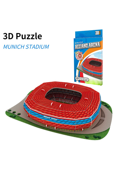 Choice4 Munich Stadium DIY Paper 3D Soccer Stadium Puzzle Construction Puzzle...