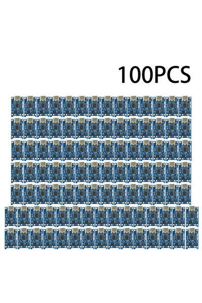 Choice5 100 قطعة من لوحة شحن بطاريات الليثيوم TP4056 بقدرة 1 أمبير، تدعم منفذ...