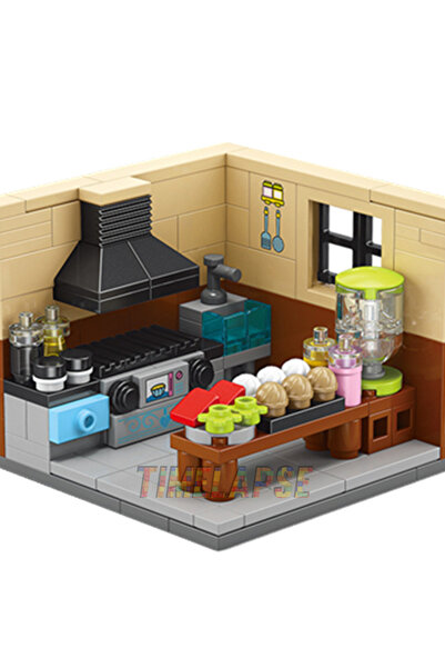 Choice12 مجموعة بناء منازل ومتاجر معمارية بدون صندوق، 154 قطعة، تصميم معماري،...