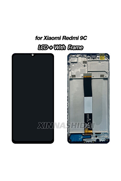Choice black with fra LCD For Redmi 9C M2006C3MNG LCD Display Touch Screen Di...