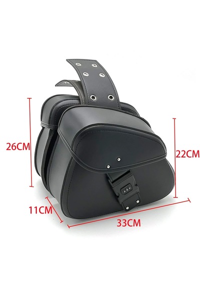 Choice3 Black Luggage Tail Rear Bags For Sportster 883 1200 Honda Yamaha Suzu...