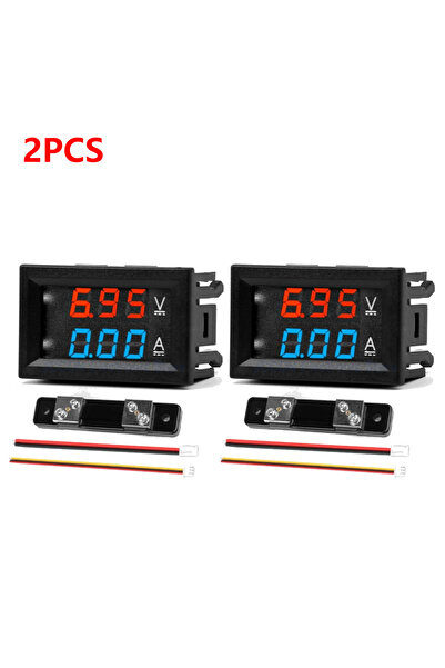 Choice6 جهاز قياس الجهد والتيار الرقمي من ألوِت، قطعتان، 50 أمبير تيار مستمر،...